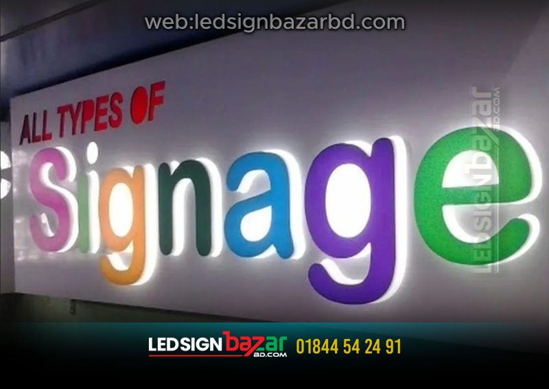 LETTER SIGNAGE, MULTI COLOR ACRYLIC 3D LETTER MAKING AND MANUFACTURER IN DHAKA BANGLADESH.