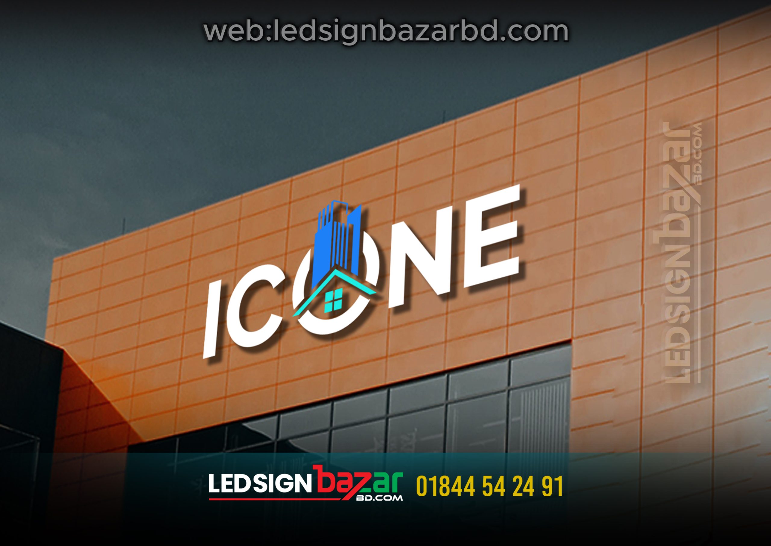ICONE DEVELOPER ACRYLIC 3D LETTER BD, NEON SIGNS BD,
