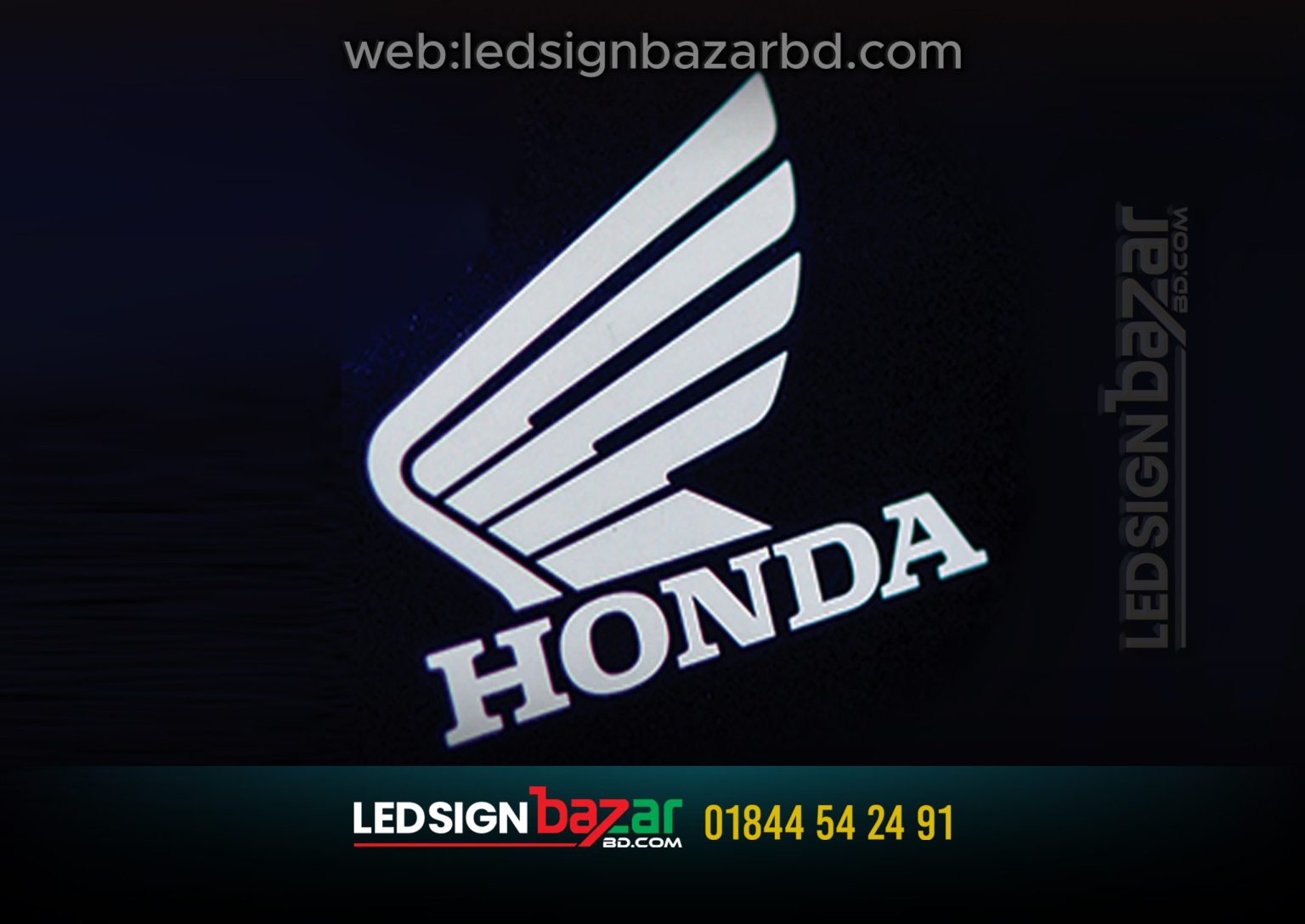 honda custom acrylic lettering - Led Sign Bazar /Best LED Advertising ...