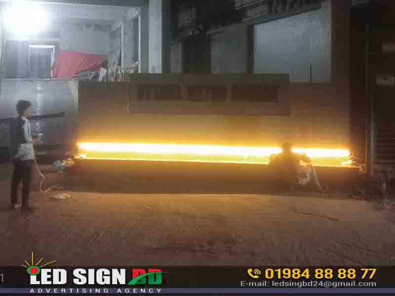 3D Backlit Acrylic Letter Signage in Uttara